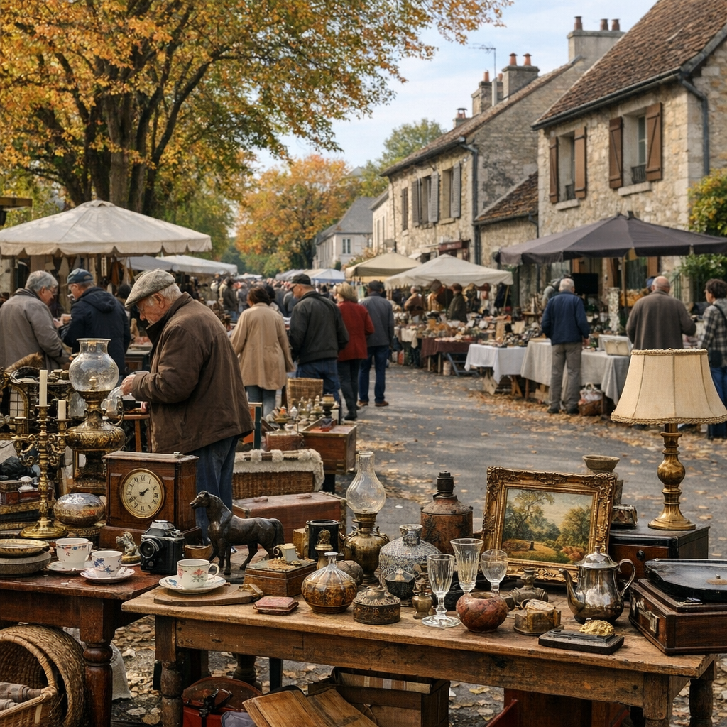 La Brocante de Cergy Village en 2022 a eu lieu boulevard du Port