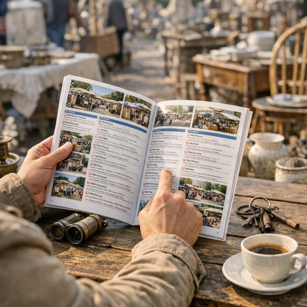 Lire un agenda brocante des Bouches-du-Rhône sans se tromper de sortie