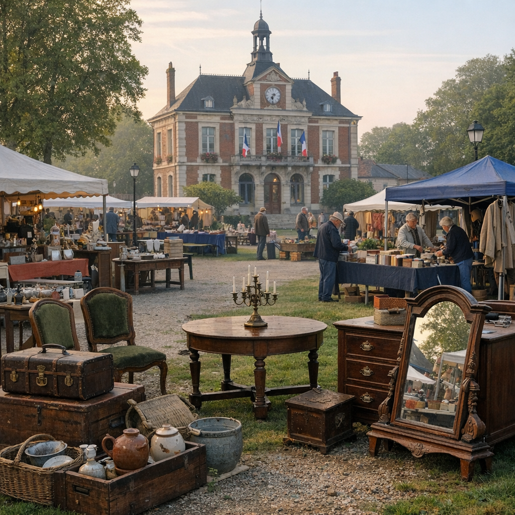 La Brocante du Plessis-Belleville relie Mairie, vide-grenier et Oise