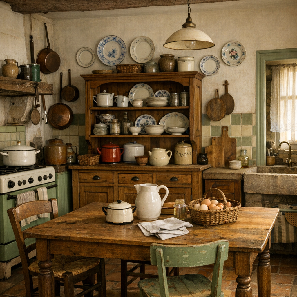 Déco vintage cuisine : idées justes d’une antiquaire gasconne