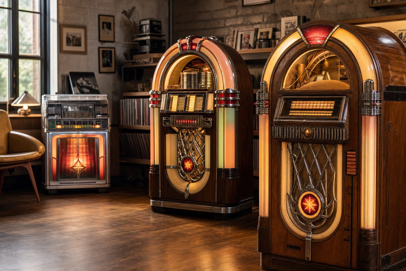 Jukebox Sound Leisure, Wurlitzer et Rocket : lire les noms de modèles avec recul