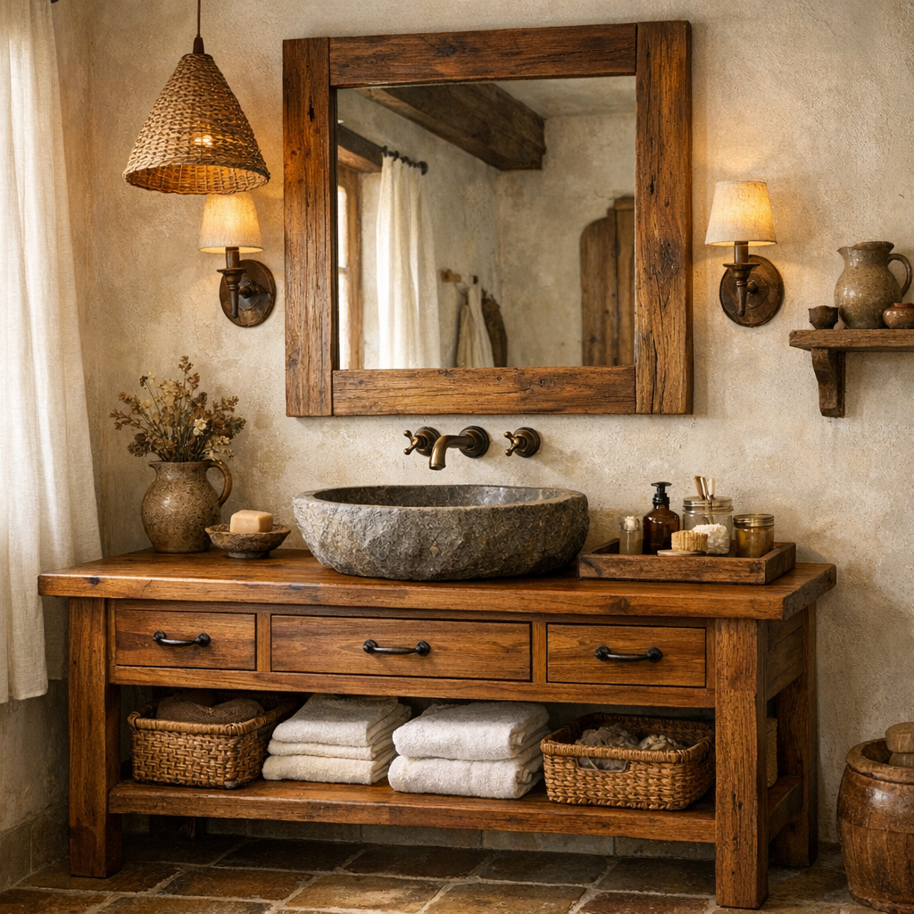 Meuble bois exotique salle de bain : bien choisir sans se tromper