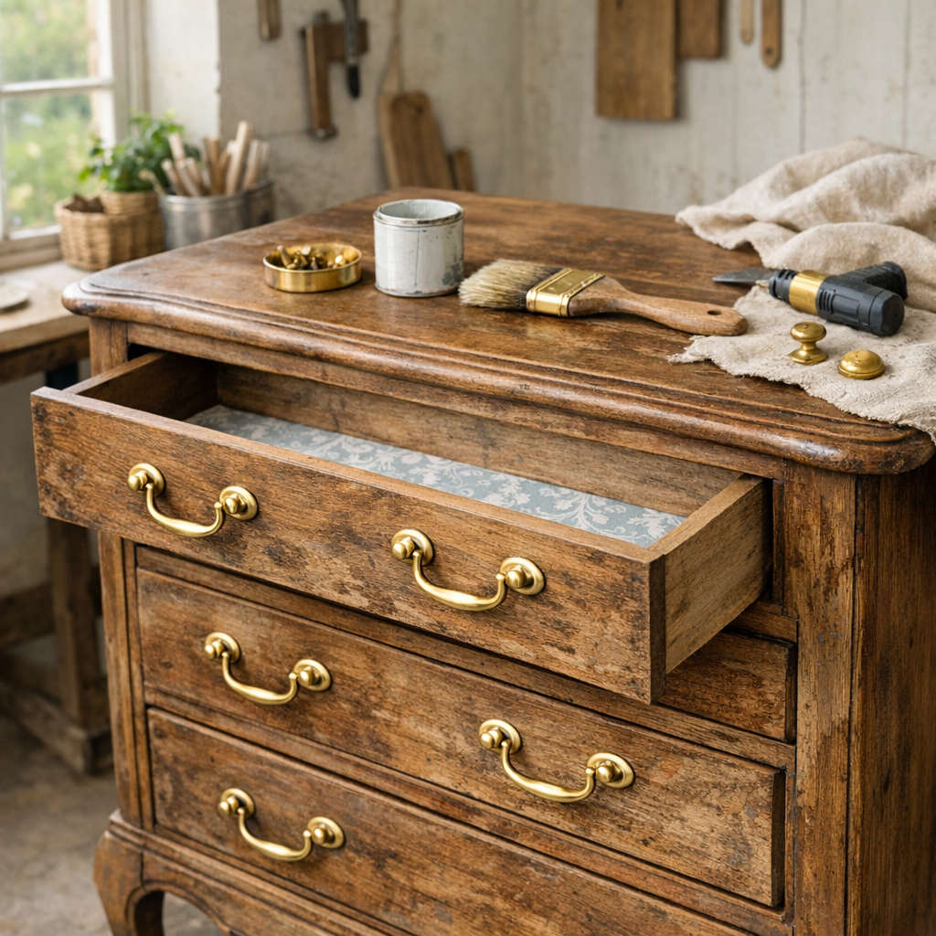 Comment donner un coup de jeune aux meubles anciens : guide pratique p
