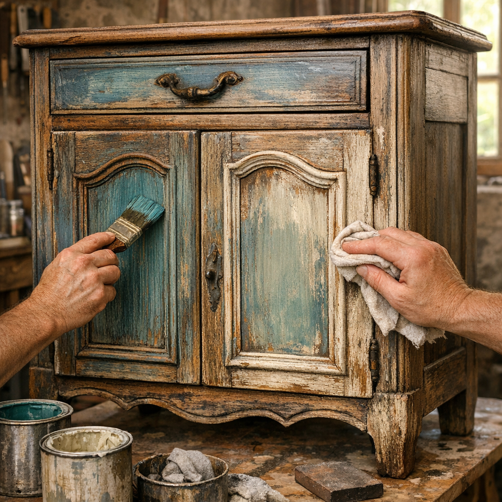 Comment patiner un meuble avec 2 couleurs sans l’alourdir