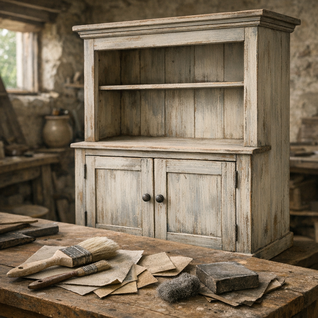 Peindre un meuble en bois effet vieilli sans l’abîmer