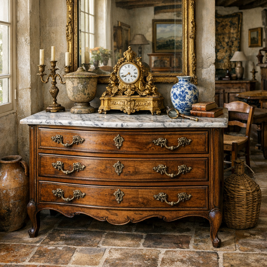 Prix commode ancienne dessus marbre : estimation réaliste