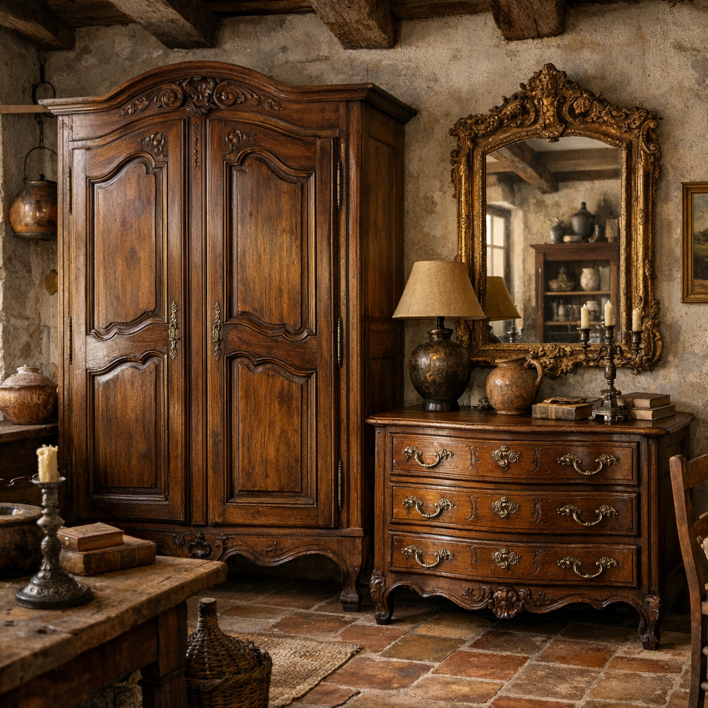 Prix meuble ancien en noyer massif : estimation juste