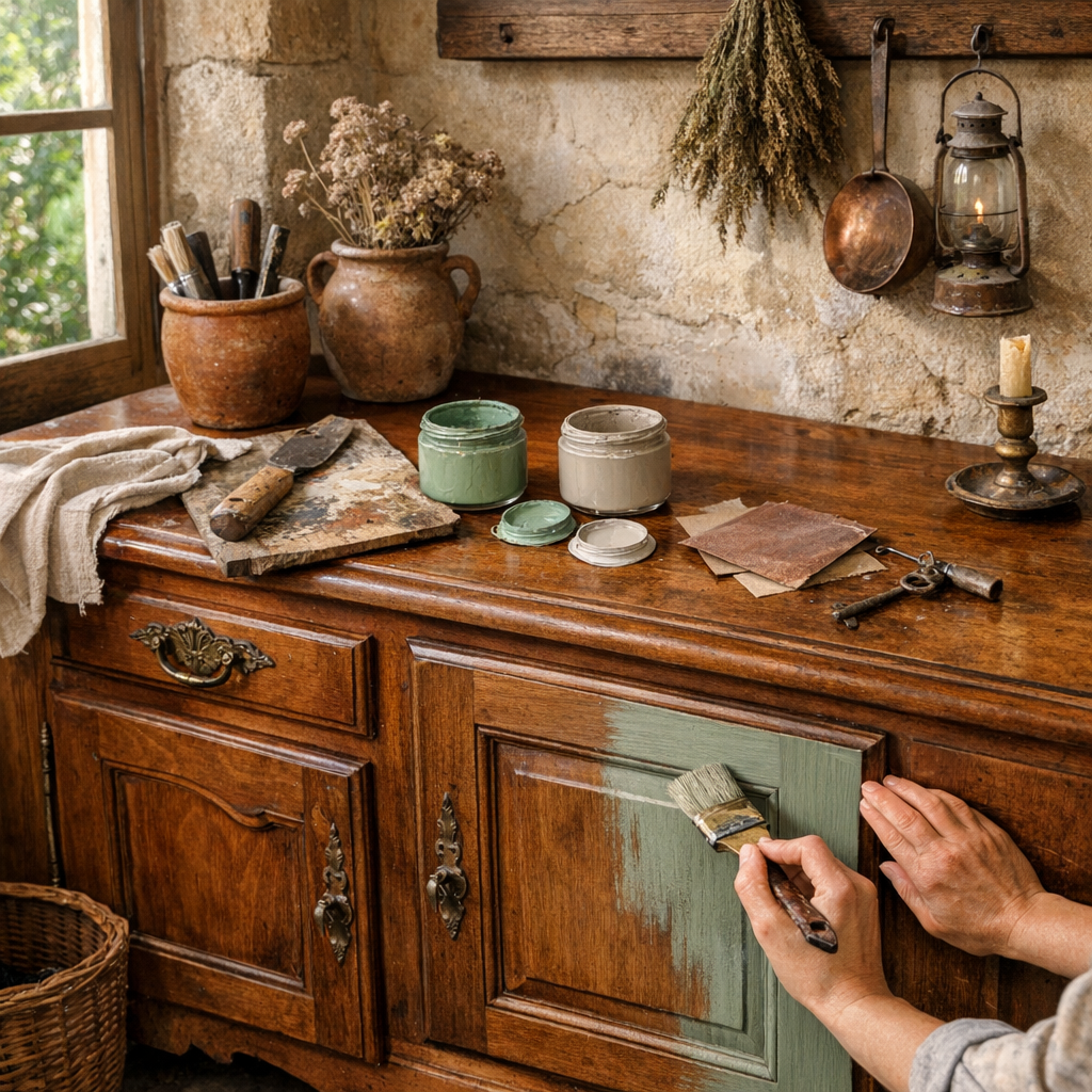 Relooking meuble merisier : peindre, éclaircir ou garder ?