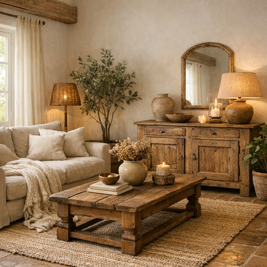 Salon cocooning naturel : idées chaleureuses et durables