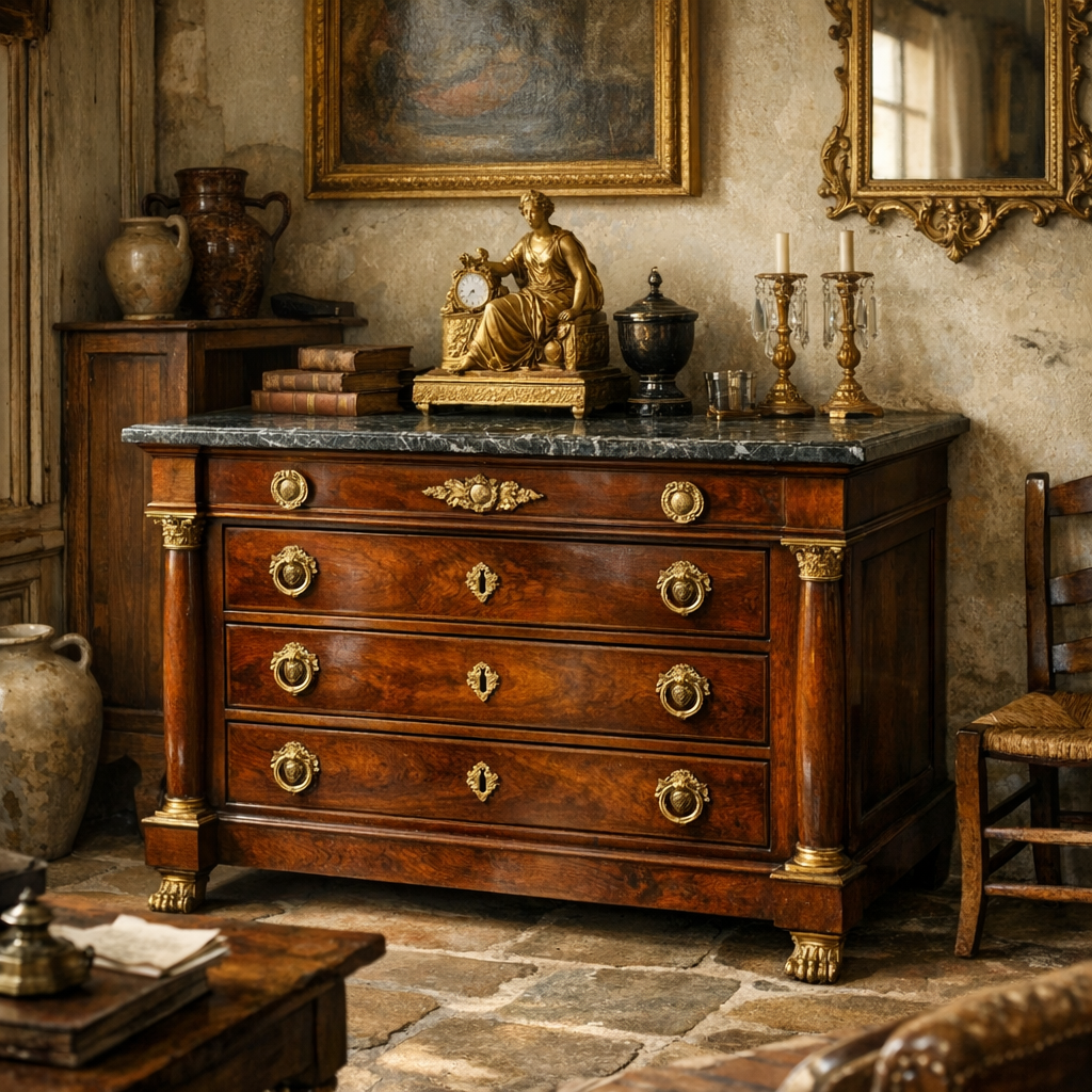 Style Empire meuble : reconnaître, estimer et acheter juste