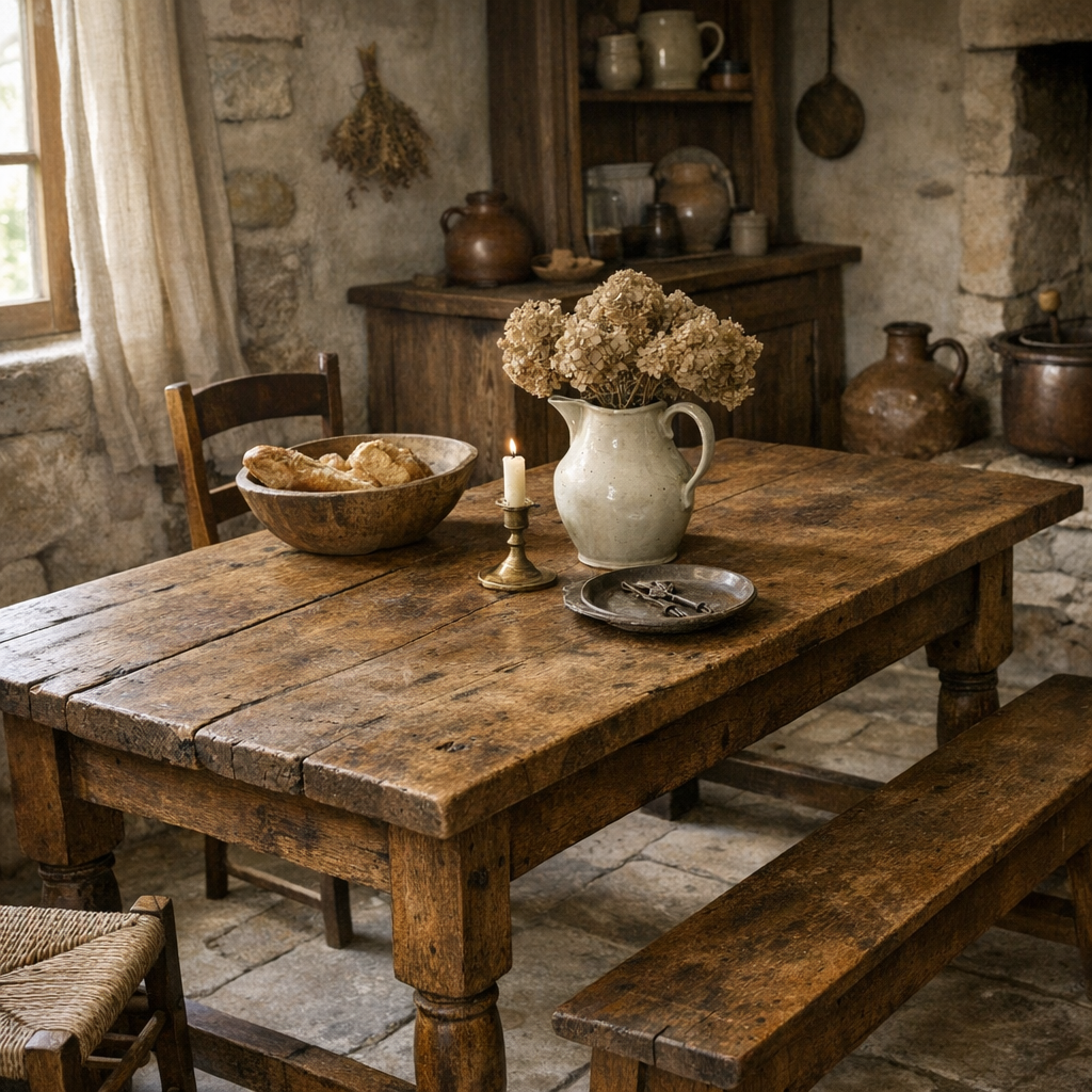 Table ancienne bois : reconnaître, estimer et bien choisir