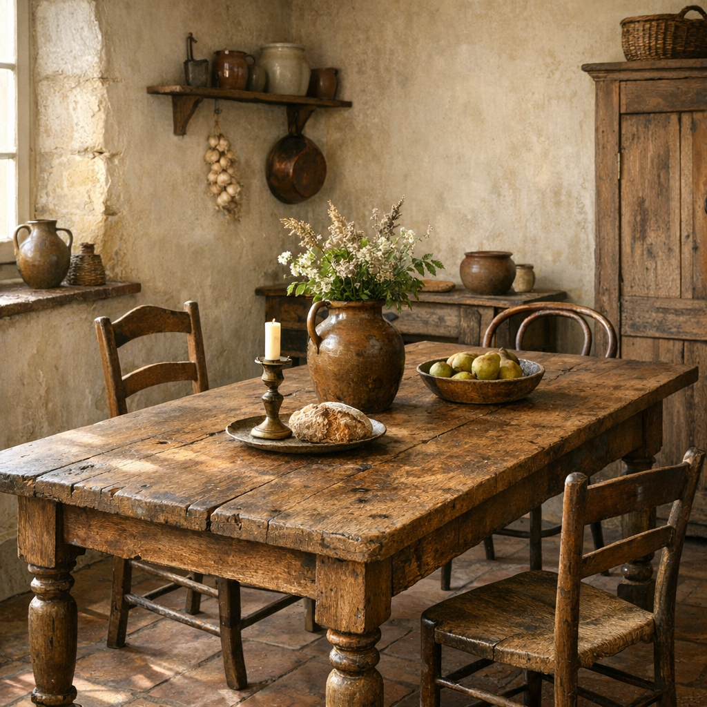 Table ancienne de ferme : reconnaître, estimer, bien choisir