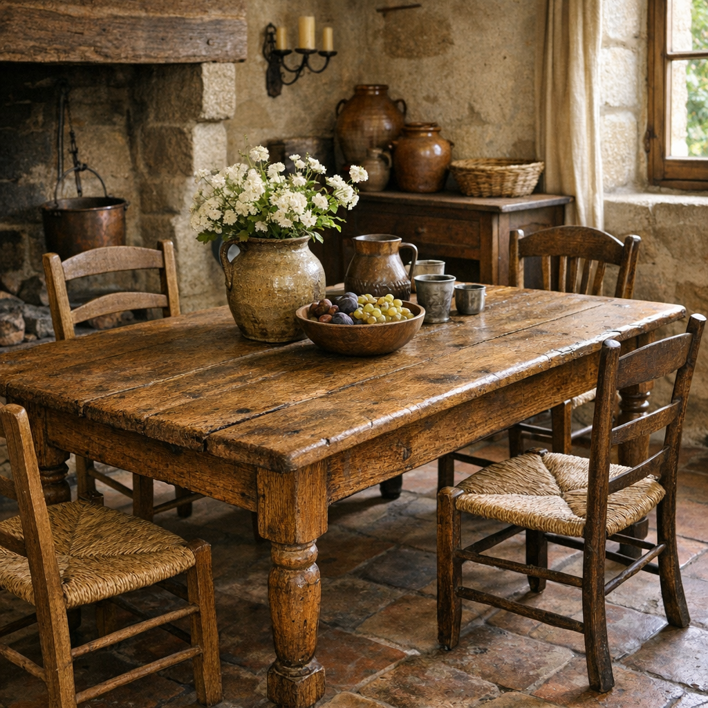 Table de ferme ancienne : reconnaître, estimer, bien choisir