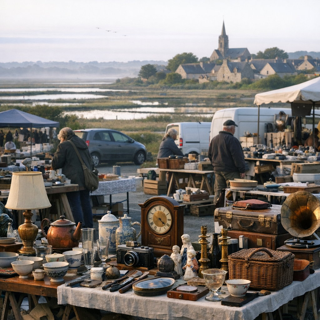 Trouver un vide-grenier à Guérande sans se limiter aux remparts
