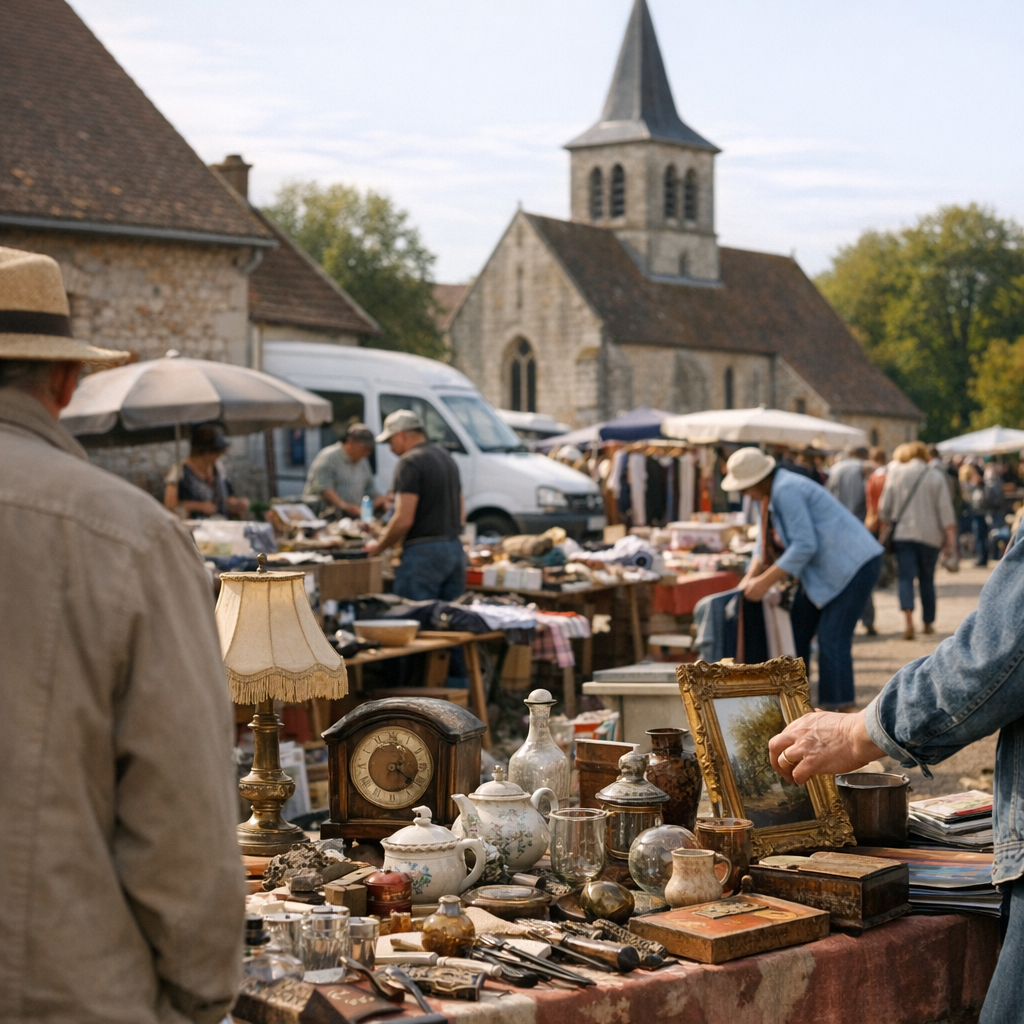 Où y a-t-il une brocante dans la Marne ?